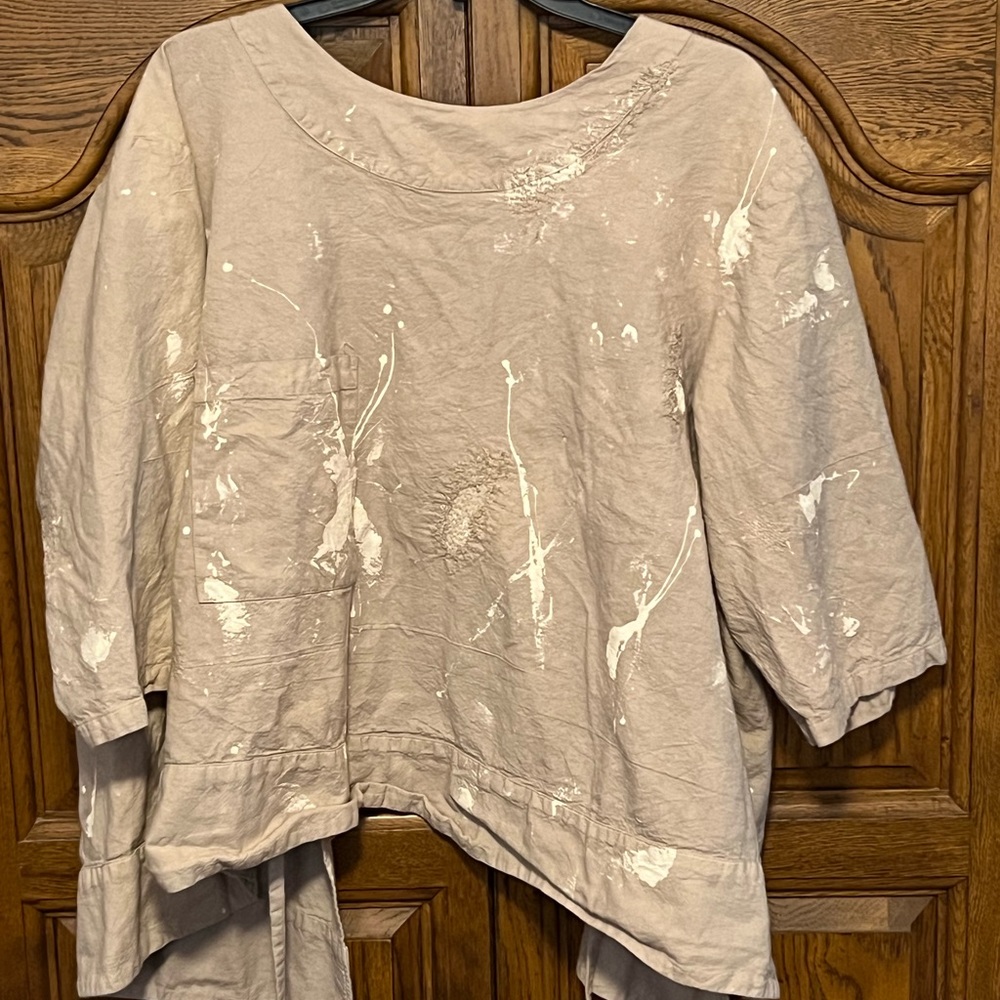 Fabulous Magnolia Pearl “Paint Spattered” Smock